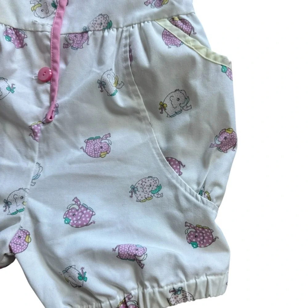 Vintage Pastel Baby Girl One Piece Romper Size 12-24 months